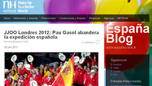 Blog de NH Hoteles durante los Juegos Olímpicos 2012