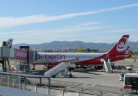 Avión de Air Berlin en el aeropuerto de Palma