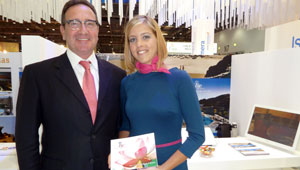 Carlos Villota, director general de THe, durante la World Travel Market.