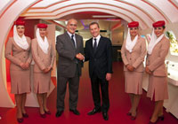 La sala VIP de Emirates tiene capacidad para 200 invitados.
