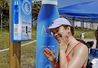 Crema solar gratis en Miami Beach