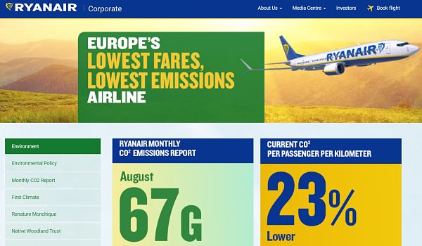 Palo a Ryanair por venderse como aerolínea más verde | Noticias de Aerolíneas, Noticias de turismo, rss1 | Revista de Preferente.com