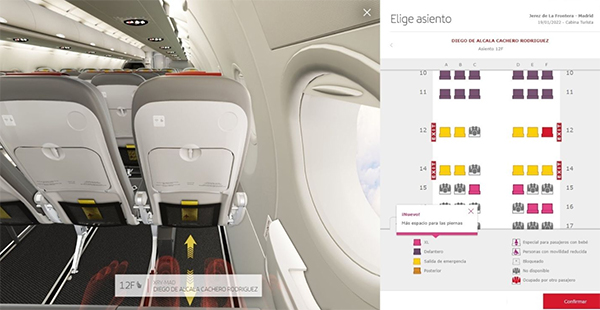 El sistema de Iberia para elegir asiento | Noticias de Aerolíneas, | Revista turismo Preferente.com